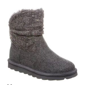 BEARPAW VIRGINIA BOOTS SHEARLING FOOTBED WOOL UPPERS 7M